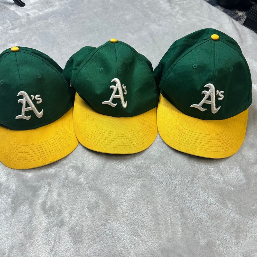 Kids Oakland Athletics MLB Baseball Cap Hat Green Yellow‎ Adjustable